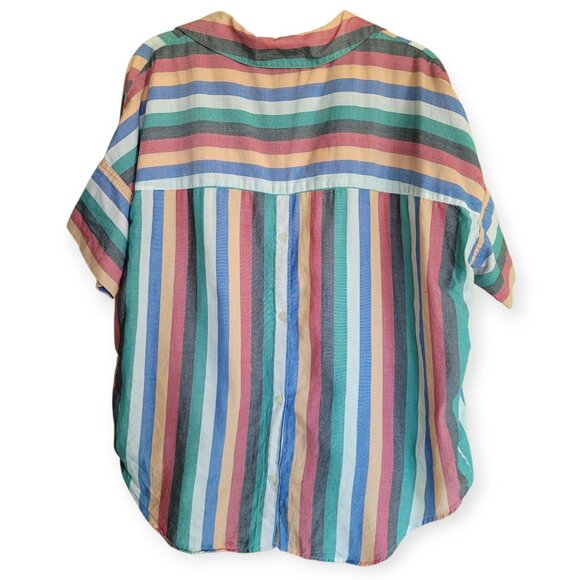 Madewell Cotton Oversized Shirt with Back Buttons size S - Picture 7 of 15